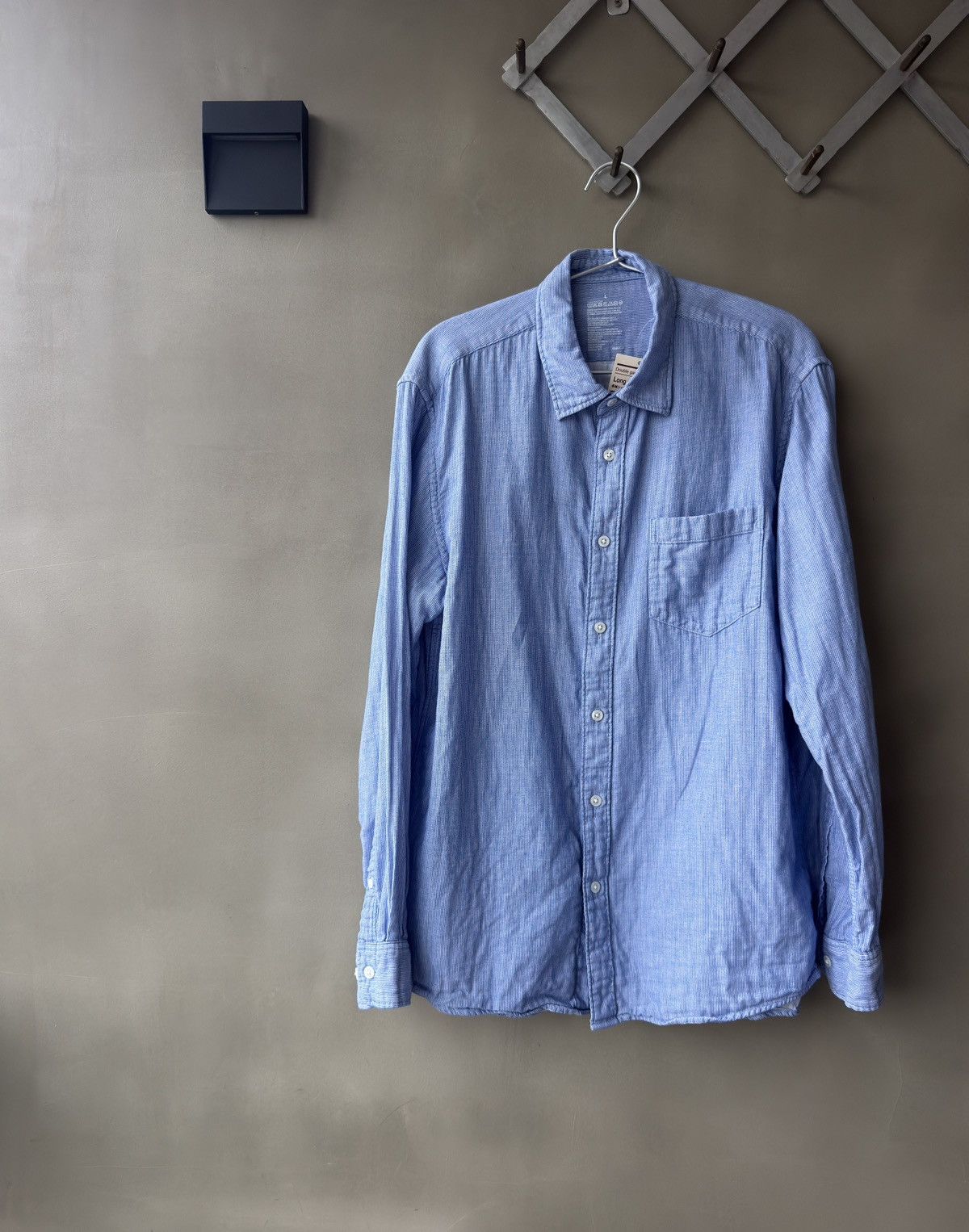 Muji MUJI Mens Double Gauze Long Sleeve Organic Cotton Shirt Size US L / EU 52-54 / 3 - 1 Thumbnail