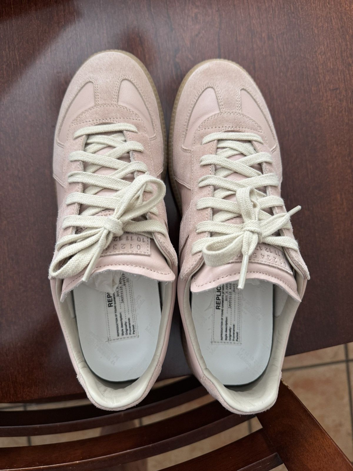 Maison Margiela Maison Margiela - Pink Replica Sneakers Size US 7 / EU 40 - 2 Thumbnail