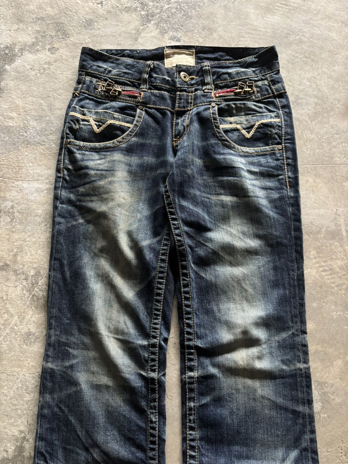 If Six Was Nine LOLITA distressed japanese washed whiskered punk grunge Size US 31 - 2 Thumbnail