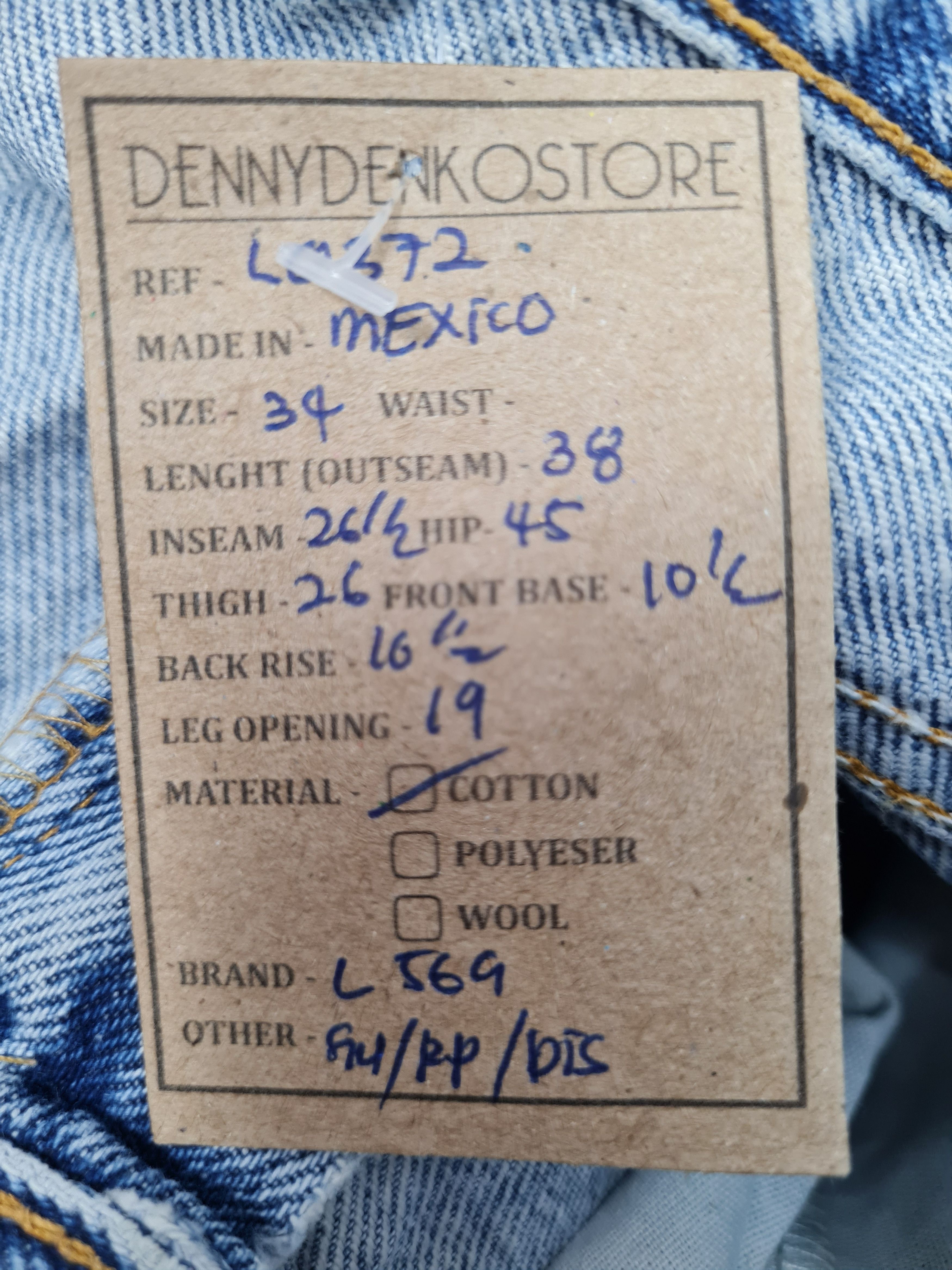 Levi's Vtg LEVIS 569 Straight Cut Ripped Cropped L0372 Size 34X26.5 Size US 34 / EU 50 - 14 Thumbnail