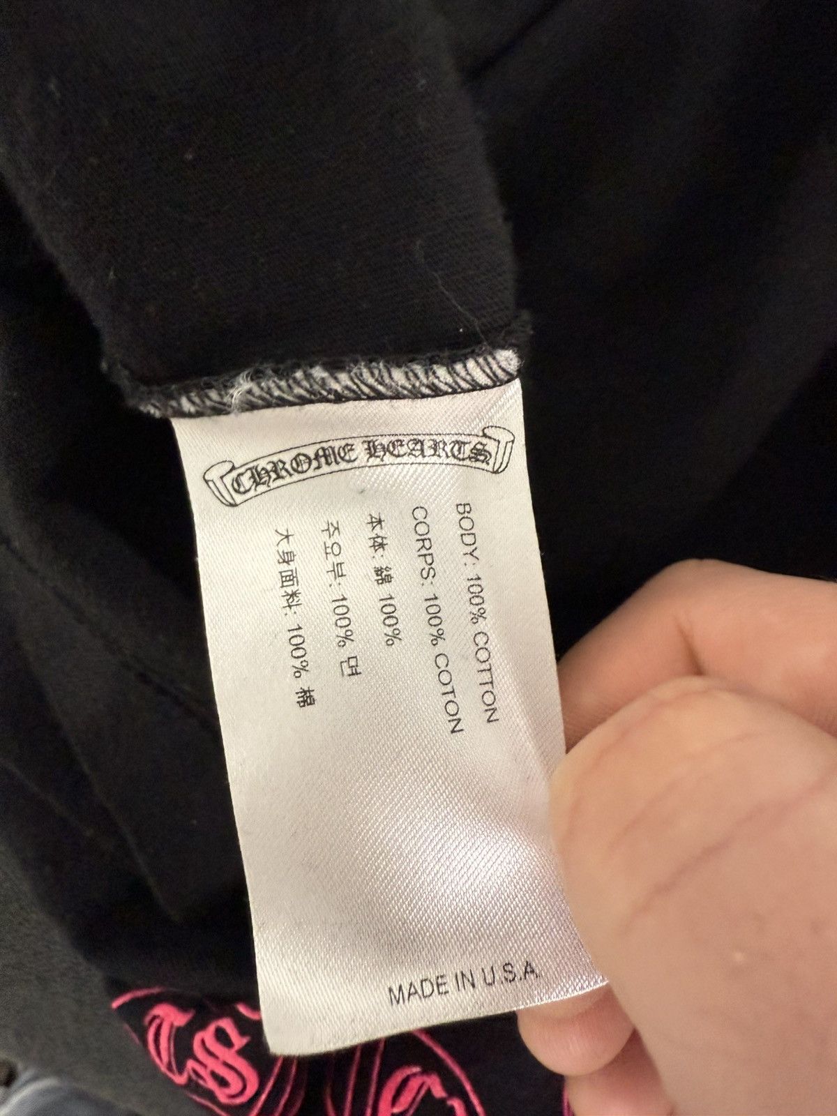 Chrome Hearts Chrome Hearts Foti Harris T-shirt Black/Pink Size US S / EU 44-46 / 1 - 10 Thumbnail