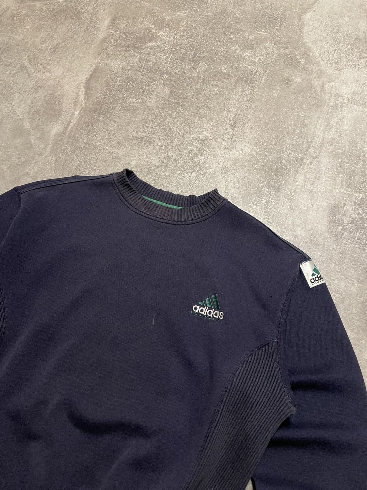 Adidas × Vintage Vintage 90s Adidas Equipment Sweatshirt Pullover Size US S / EU 44-46 / 1 - 2 Thumbnail
