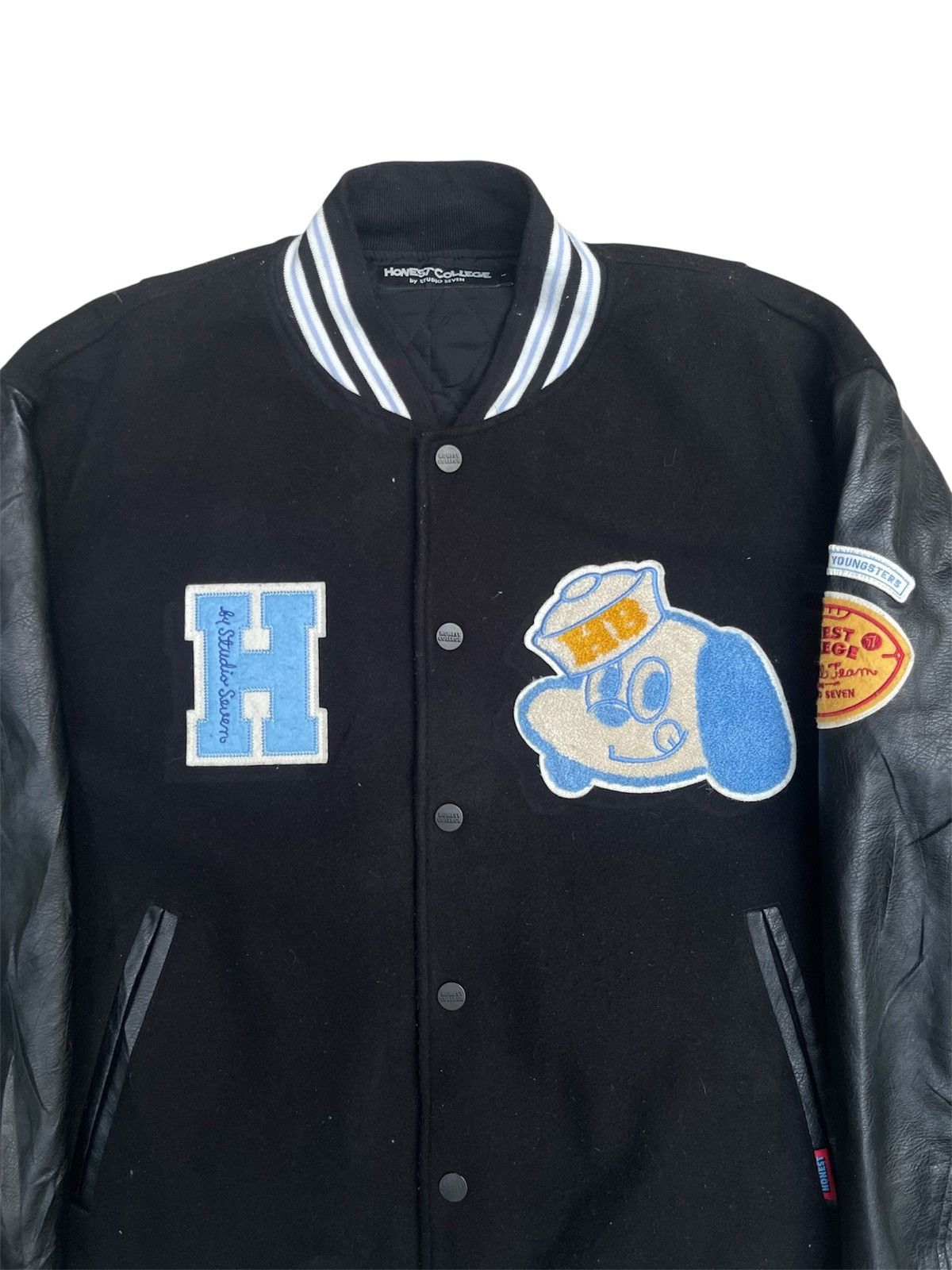 Studio Seven Studio Seven Honest College Varsity Jacket Leather Sleeve Size US L / EU 52-54 / 3 - 4 Thumbnail