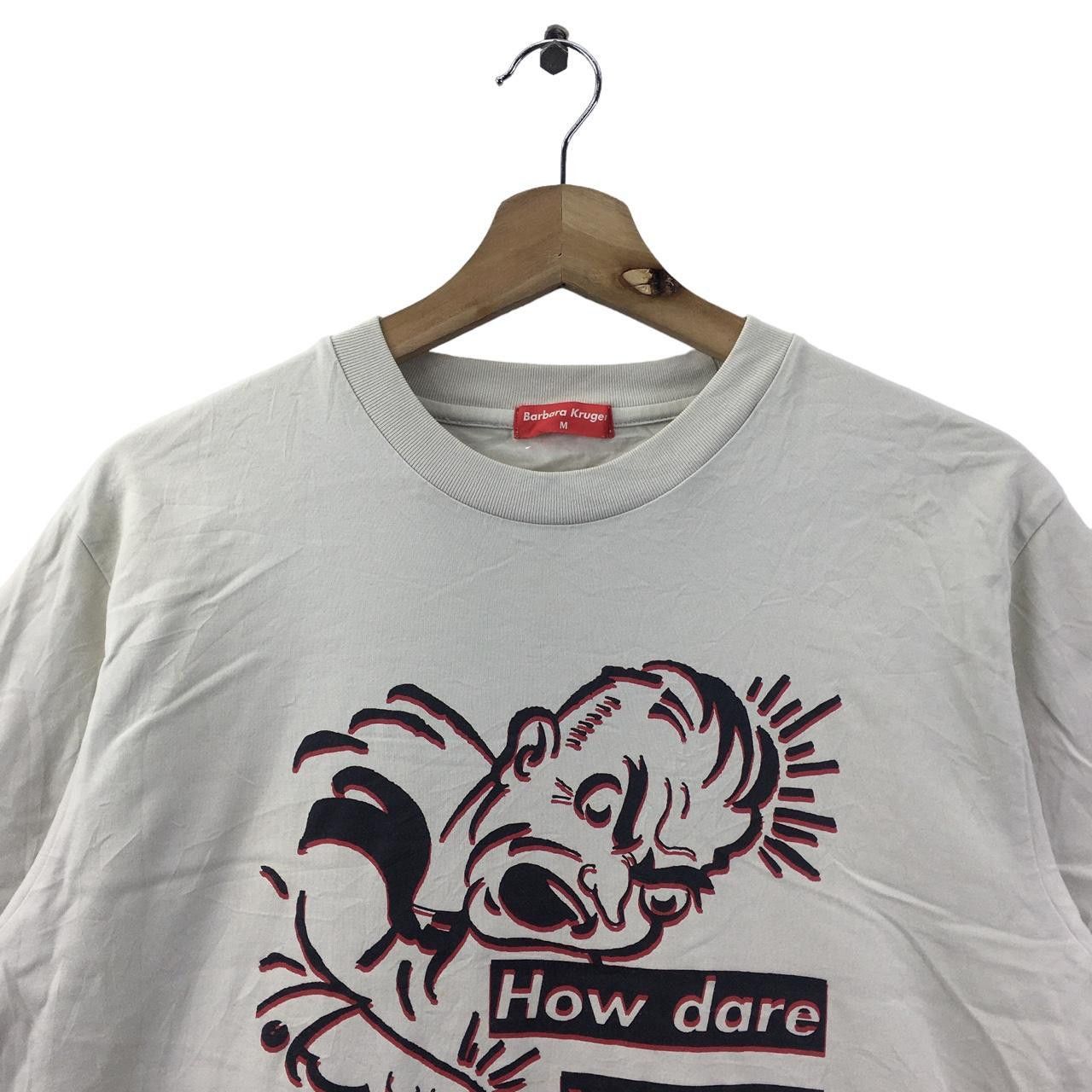 Vintage Vtg BARBARA KRUGER NYC How Dare Rebel Punk Tee Size US M / EU 48-50 / 2 - 2 Thumbnail