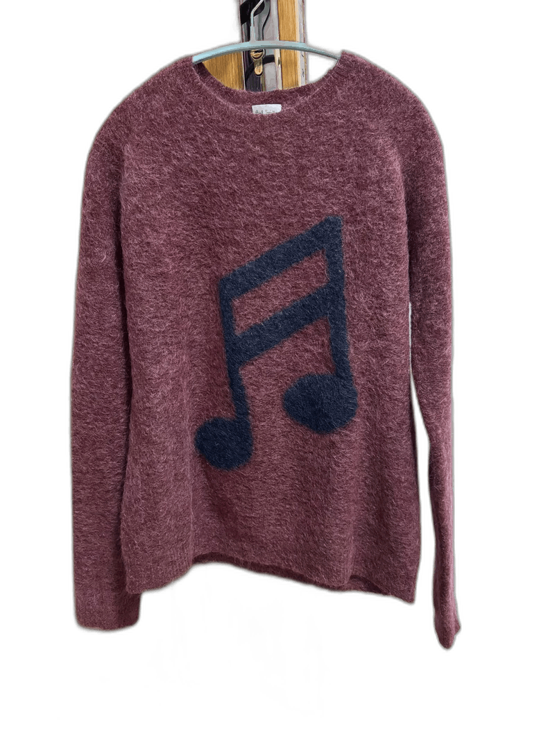 Paul Harnden Shoemakers Paul Smith Knit Sweater with Musical Notes Size US L / EU 52-54 / 3 - 1 Thumbnail