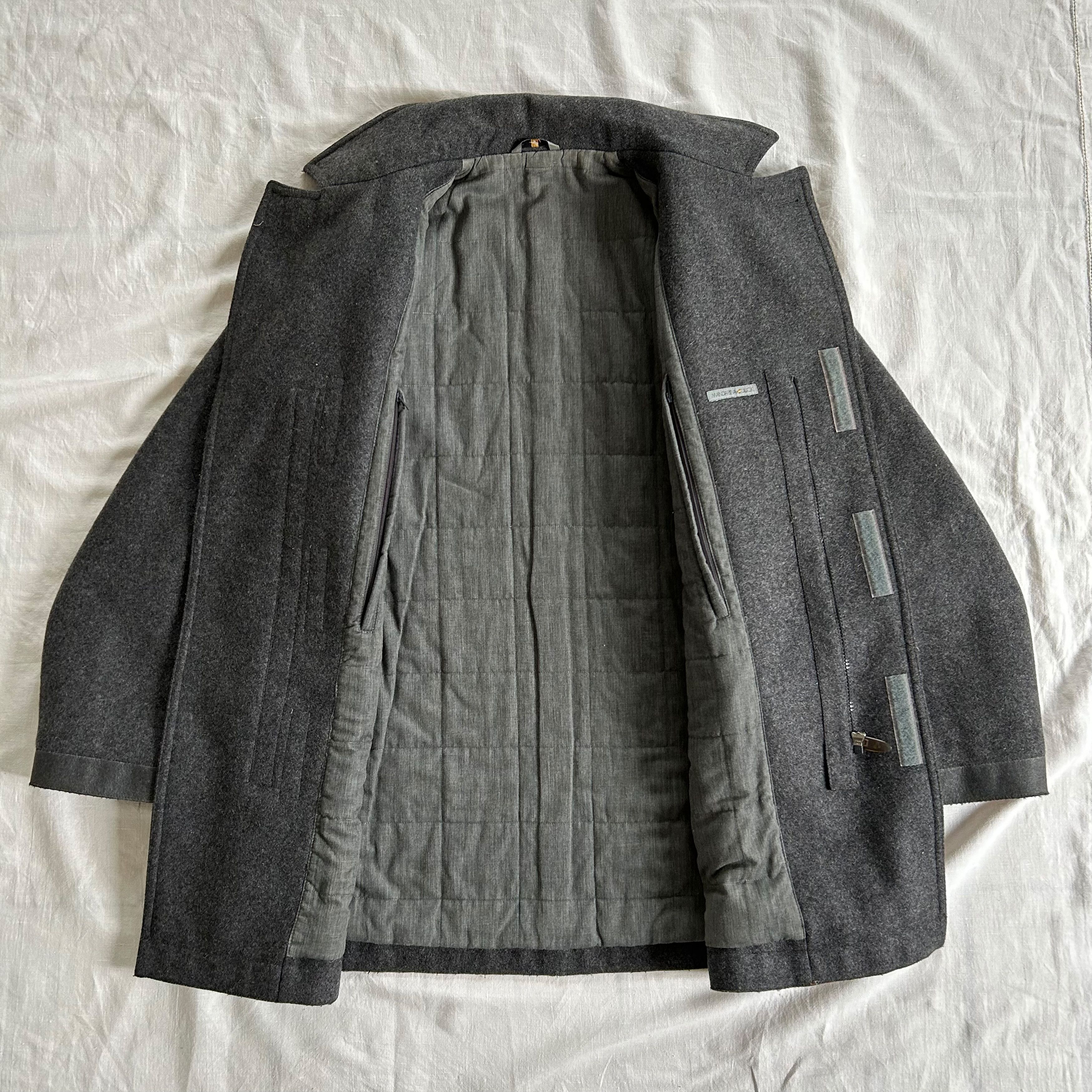 Mandarina Duck Mandarina Duck wool coat with rubberized hems (1990s) Size US M / EU 48-50 / 2 - 9 Thumbnail