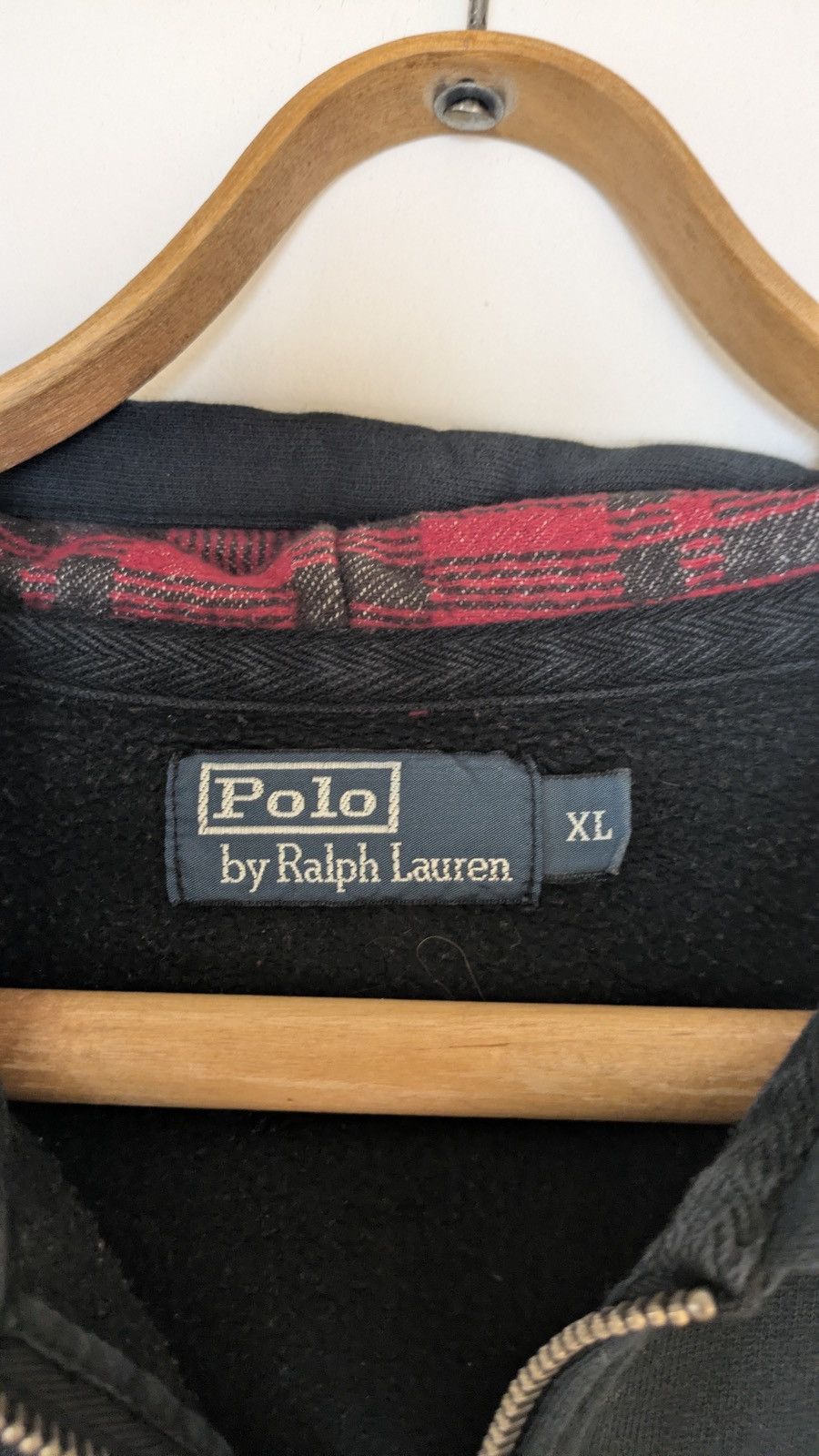 Polo Ralph Lauren 🧥 Vintage Polo Ralph Lauren Zip Hoodie – Black (Size XL) Size US XL / EU 56 / 4 - 3 Thumbnail