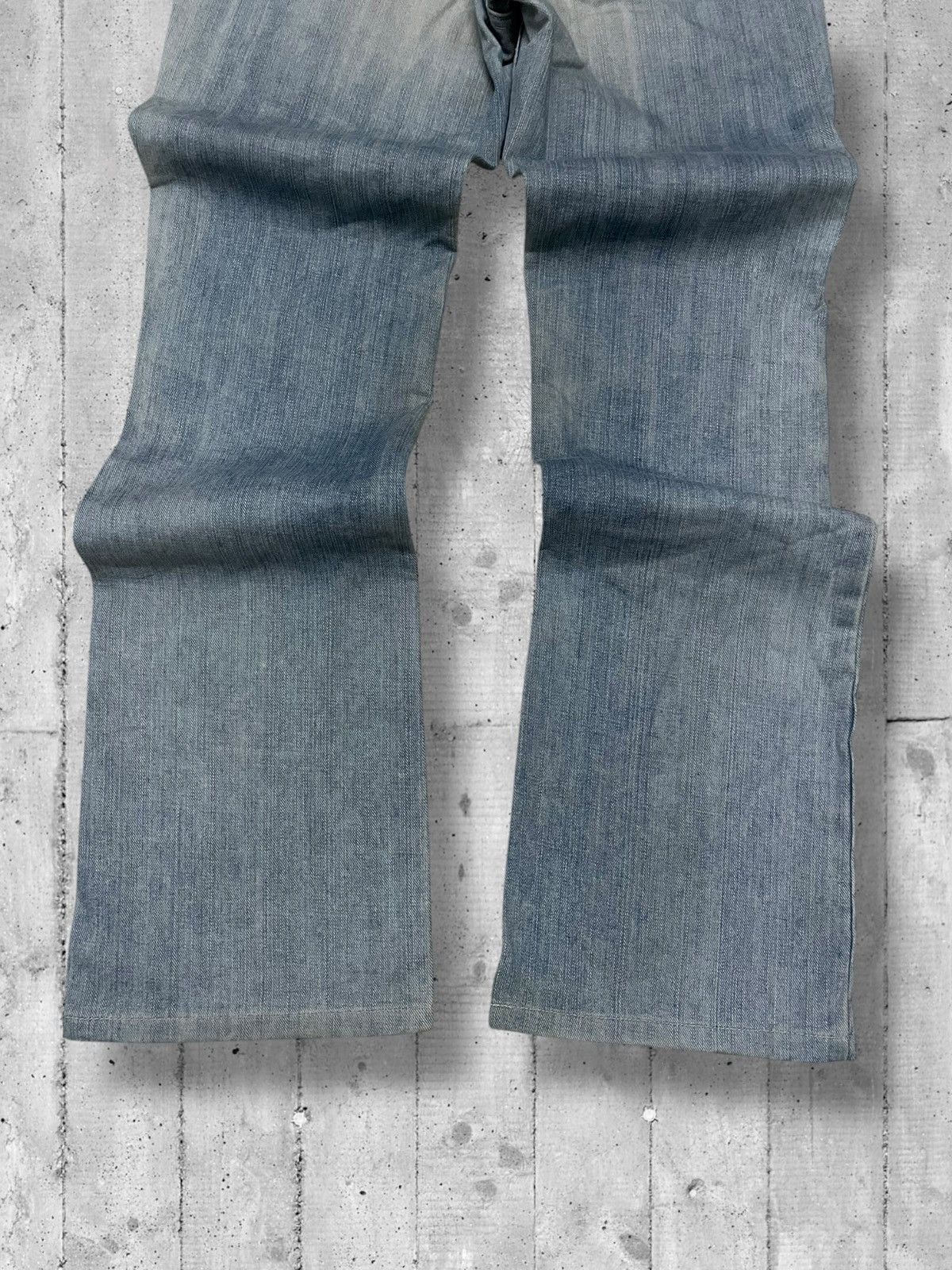 Designer × Edwin × Vintage Vintage 1990s Japan Designer Edwin Small Flared Blue Denim Size US 28 / EU 44 - 11 Thumbnail