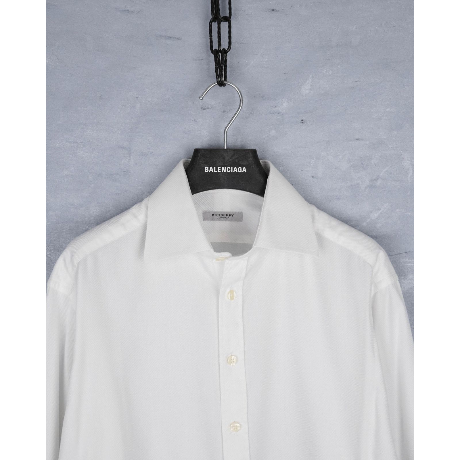 Burberry Burberry london white classic long sleeve button shirt Size US L / EU 52-54 / 3 - 3 Thumbnail