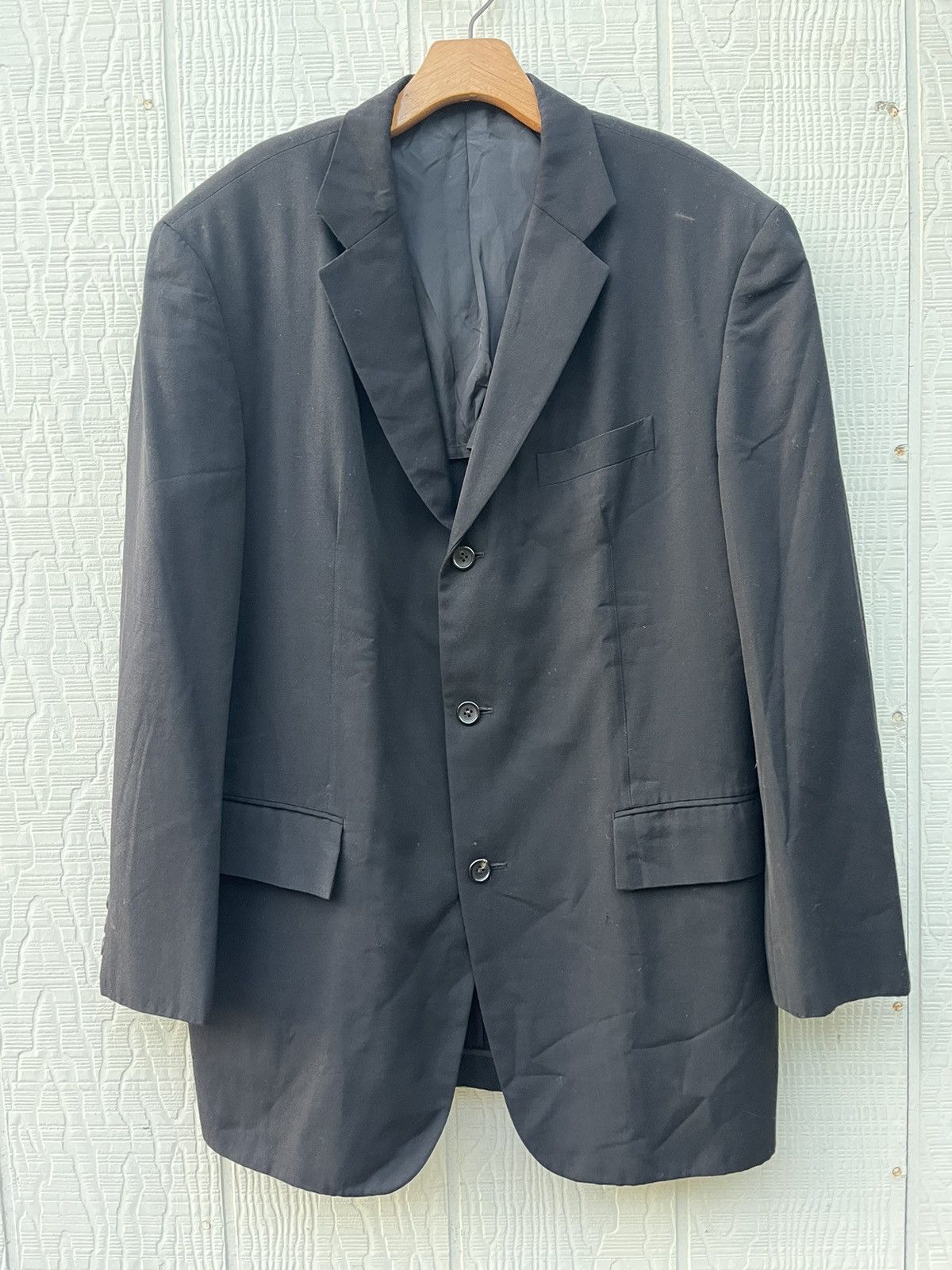 Yohji Yamamoto 90s Yohji Yamamoto Costume d’Homme 2 Piece Suit Gabardine Size 48L - 1 Thumbnail