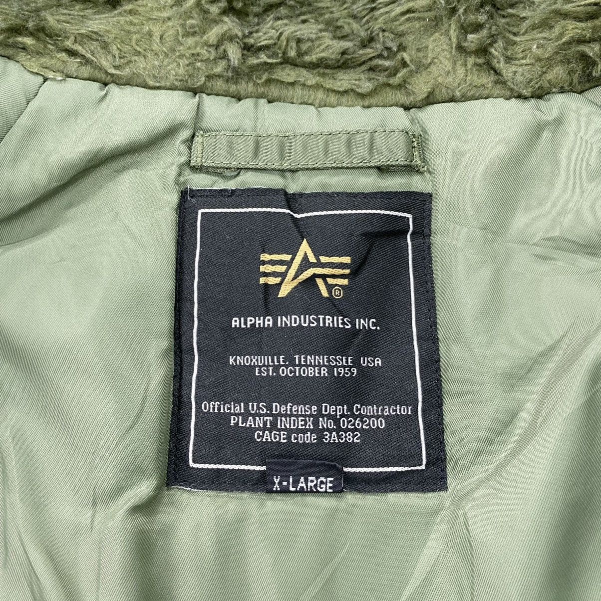 Alpha Industries Vintage Alpha Industries N3B Military Army Bomber Fur Jacket Size US XL / EU 56 / 4 - 9 Thumbnail