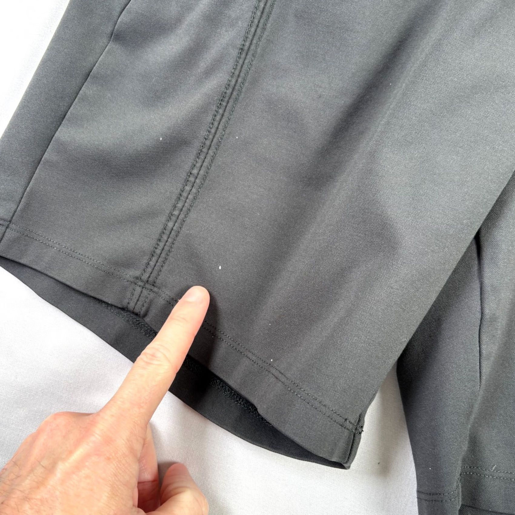 Asics BYLT Mens Small Gray Premium Basics Casual Stretch Athleisure Shorts Jogger Clean Drawstring Athletic Size US 29 - 4 Thumbnail