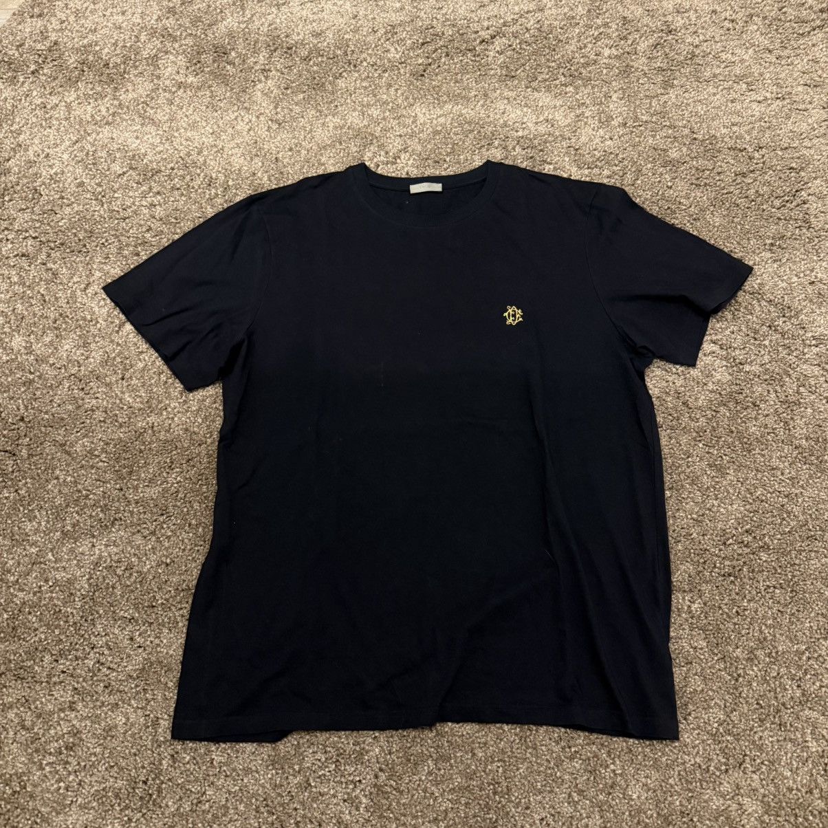 Dior Navy blue christian dior homme diamond logo CD t-shirt tee t Size US XXL / EU 58 / 5 - 10 Thumbnail