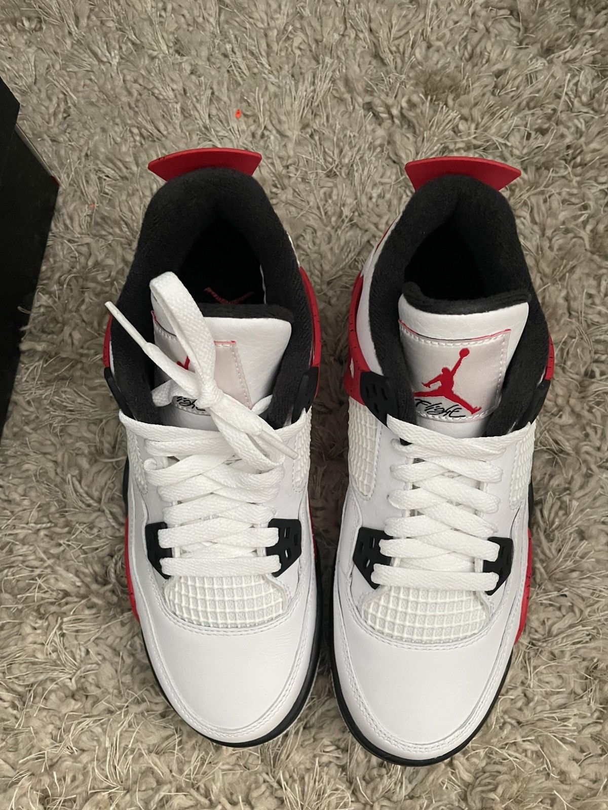 Jordan Brand Jordan 4 Red Cement Size US 5 / EU 37 - 5 Thumbnail