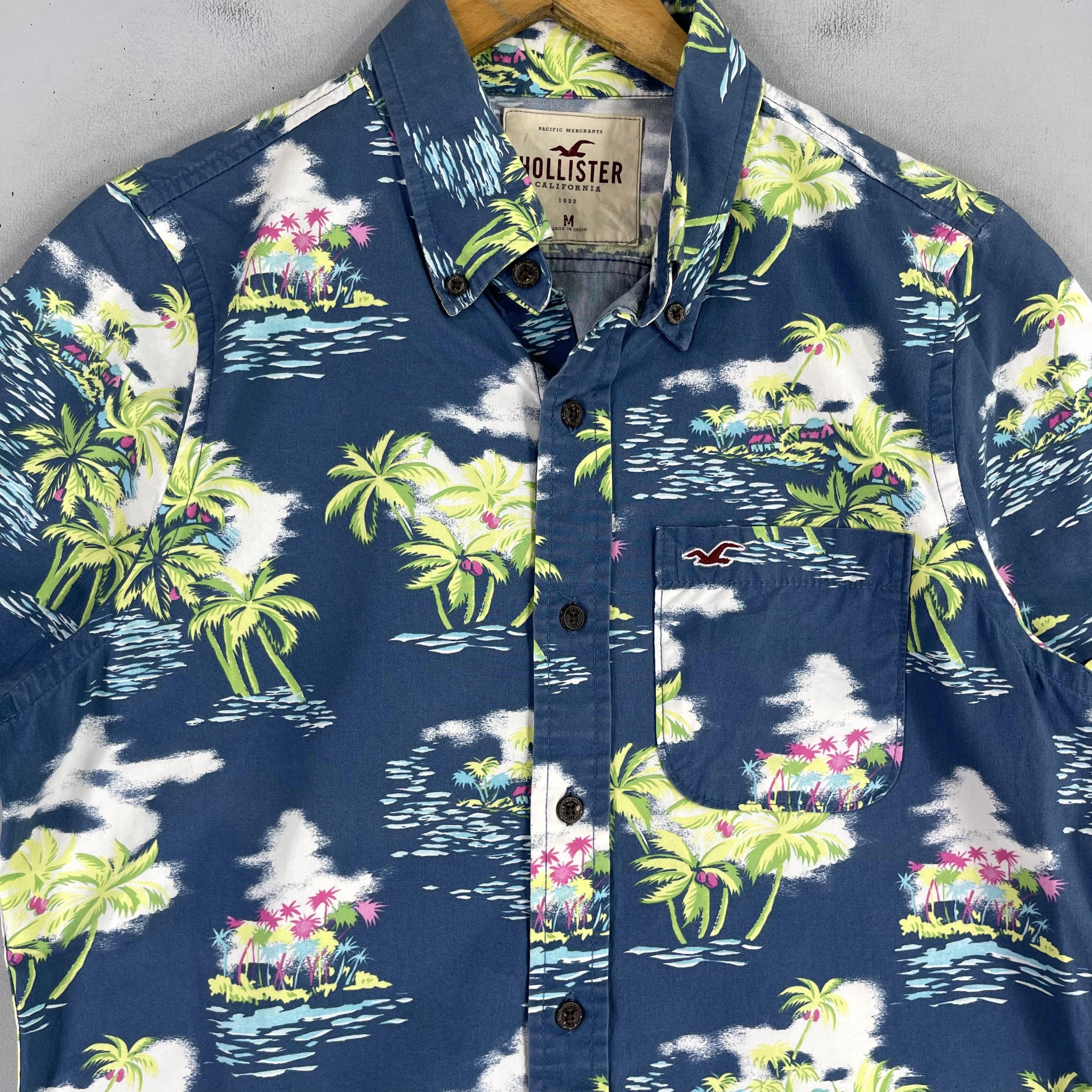Japanese Brand Vintage HOLLYSTER Aloha Tropical Coconut Tree Hawaii Shirt Size US M / EU 48-50 / 2 - 2 Thumbnail