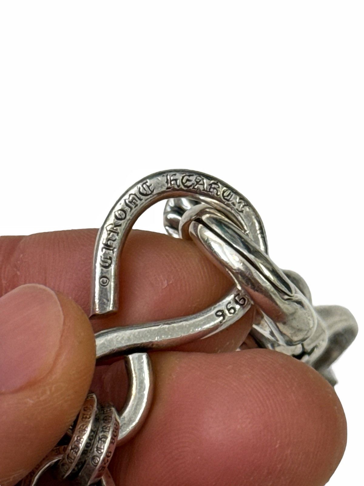 Chrome Hearts Interweave B Chain Wallet Rings Chain w Lobster Clasp Size ONE SIZE - 8 Thumbnail