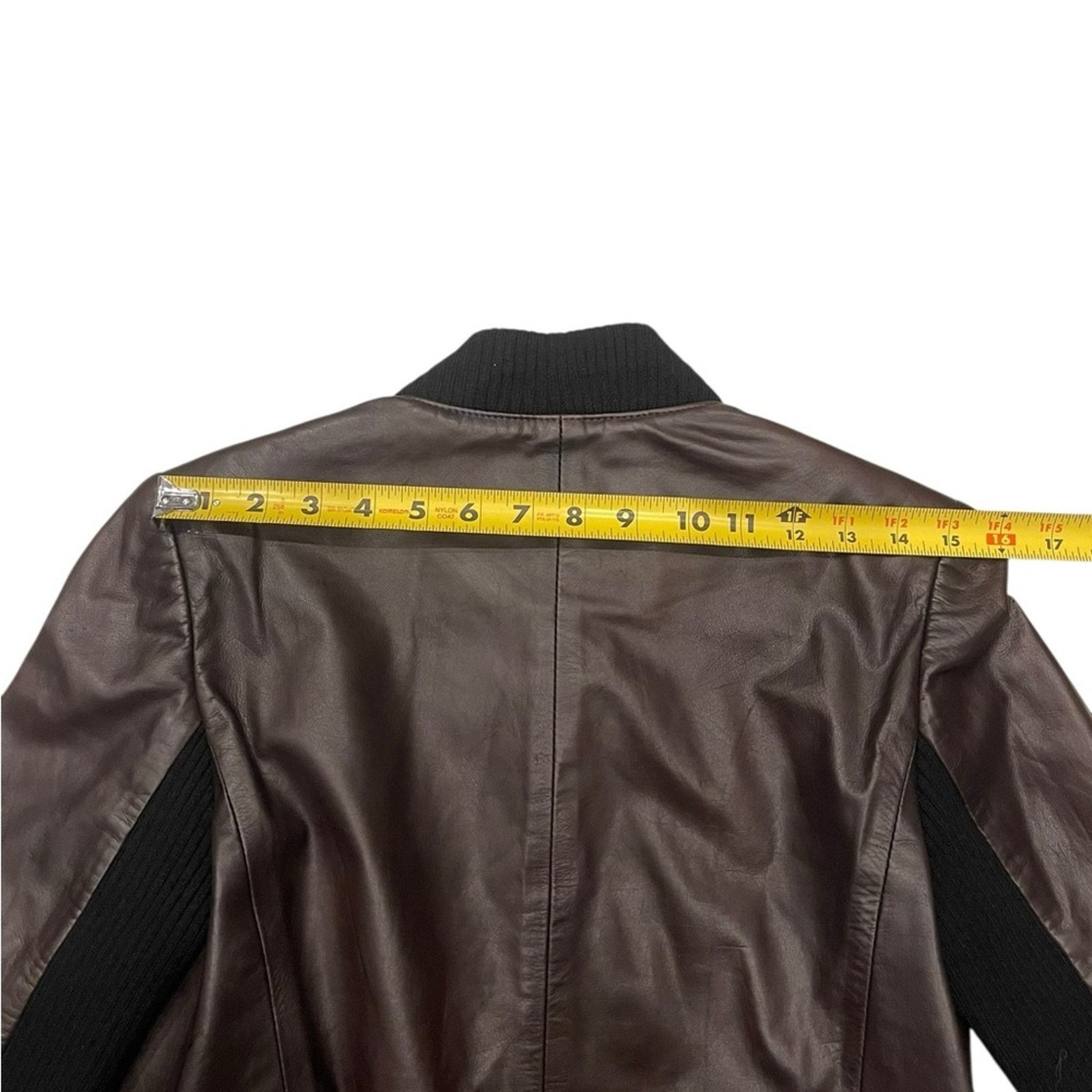 THAKOON THAKOON Woman’s Brown Leather Jacket Size:6 Size M / US 6-8 / IT 42-44 - 12 Thumbnail