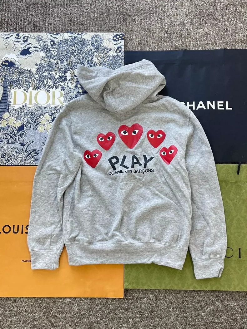 Comme des Garcons Comme des Garcons Grey love coat Size M / US 6-8 / IT 42-44 - 1 Thumbnail