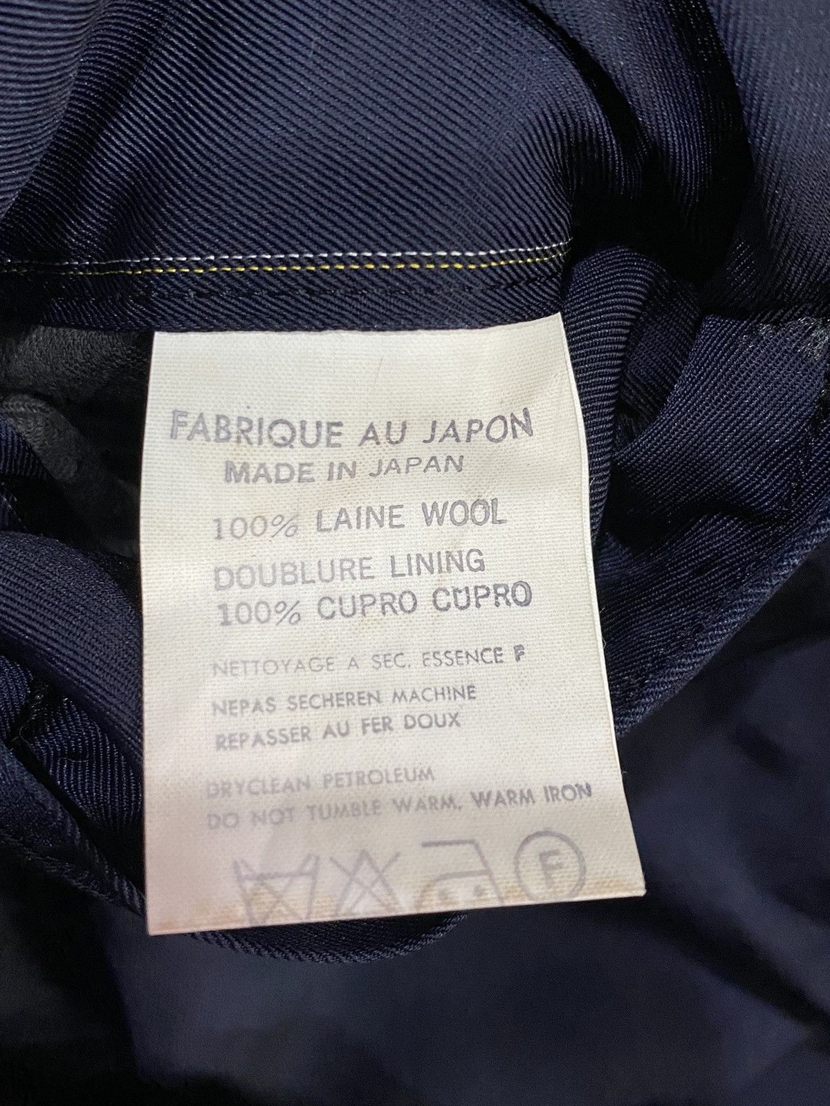 Yohji Yamamoto Vtg🔥iconic YOHJI YAMAMOTO Pour Homme Pocket Blazer Jacket Size 38S - 21 Thumbnail