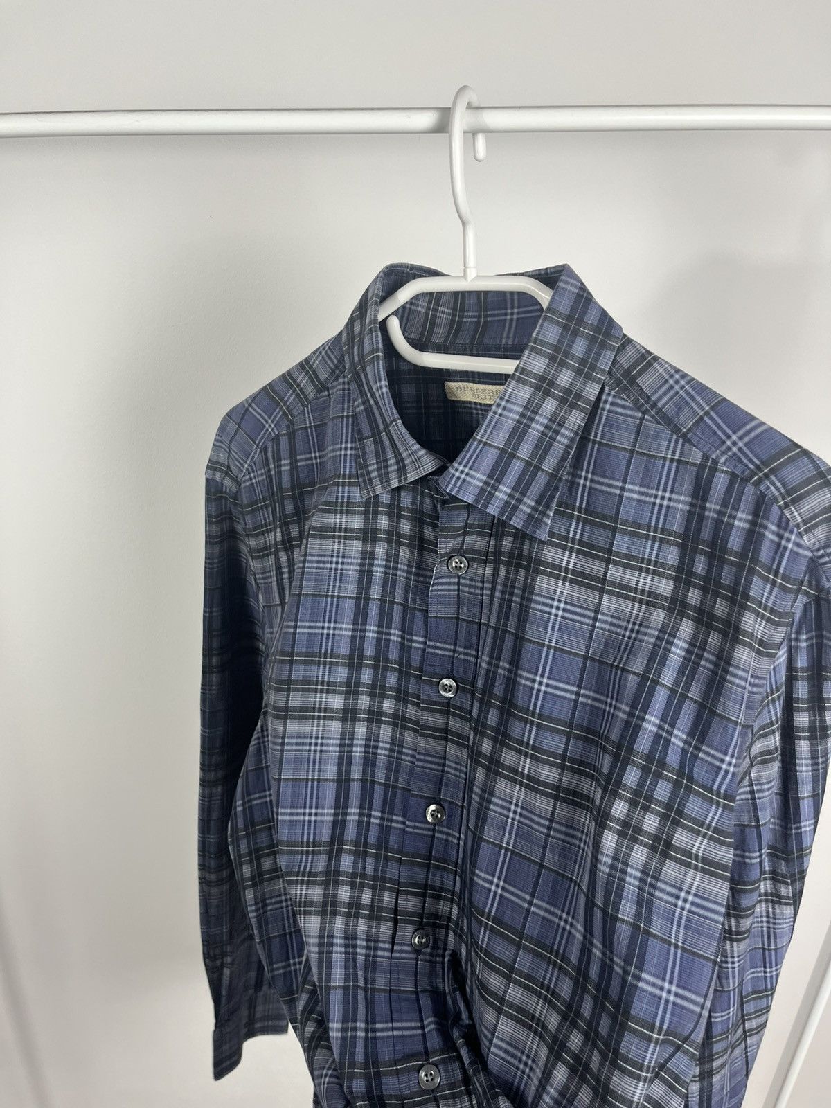 Burberry Burberry Brit Blue Plaid Button-Up Shirt Size L Size US L / EU 52-54 / 3 - 9 Thumbnail
