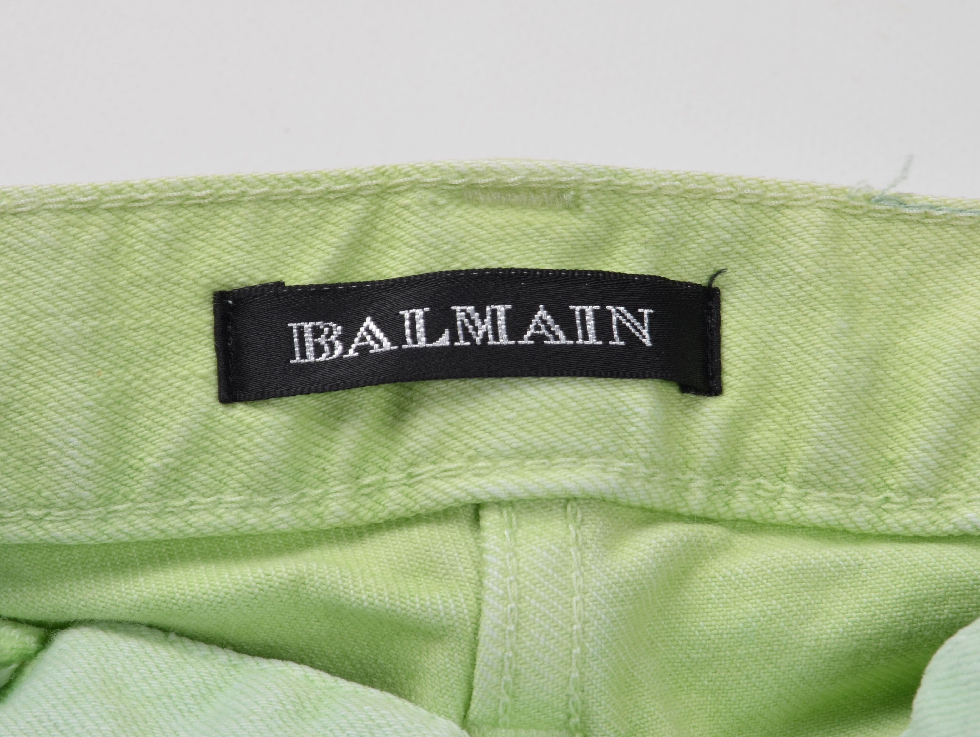 Balmain Balmain Garment Dyed Green Skinny Denim Jeans Size 32" / US 10 / IT 46 - 5 Thumbnail