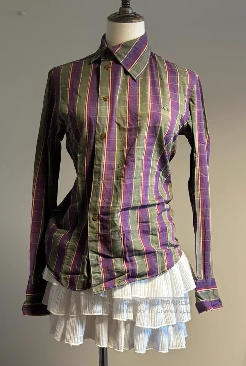 Vivienne Westwood Vivienne Westwood Purple and green color block oblique lap Size M / US 6-8 / IT 42-44 - 1 Thumbnail