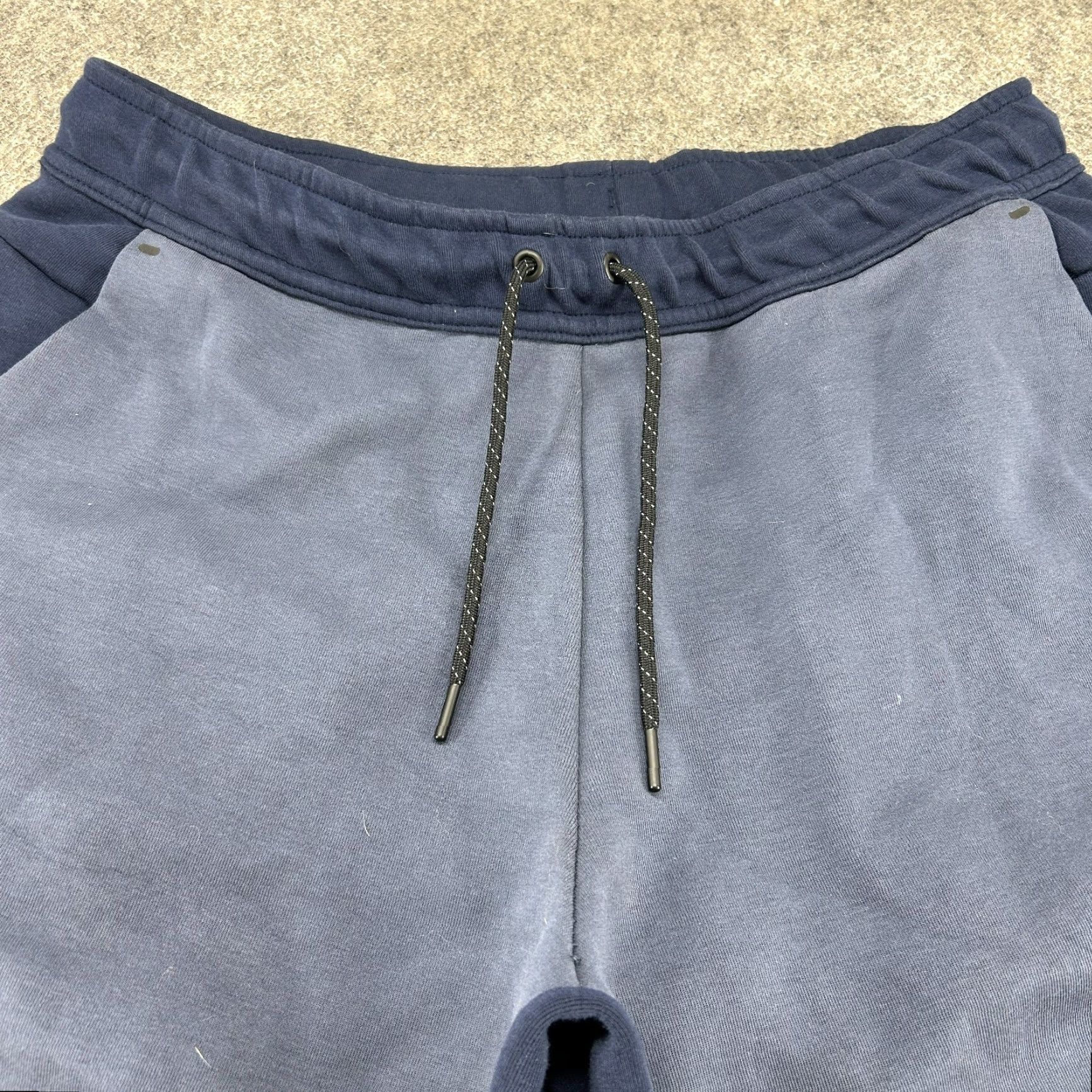 Nike Nike Pants Mens L Blue Navy Jogger Sweat Club Fleece Swoosh Drawstring Cotton Size US 33 - 2 Thumbnail