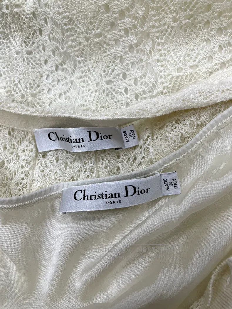 Dior Dior White hollow lace skirt Size 27" / US 4 / IT 40 - 4 Thumbnail