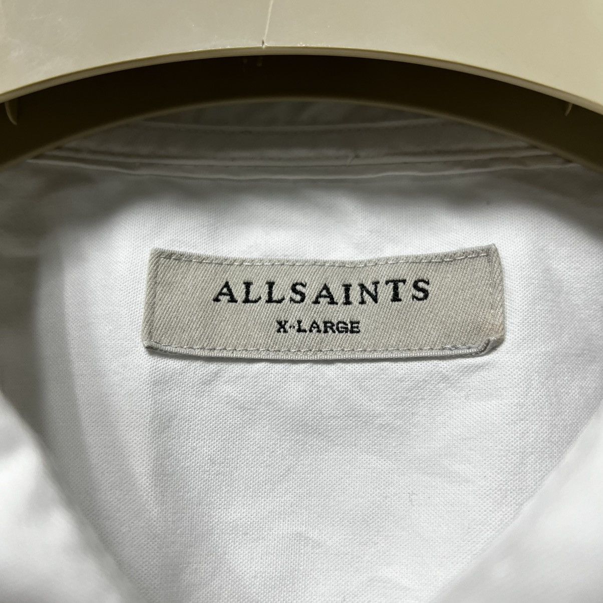 Allsaints Allsaints Shirt White Long Sleeve size XL Size US XL / EU 56 / 4 - 8 Thumbnail