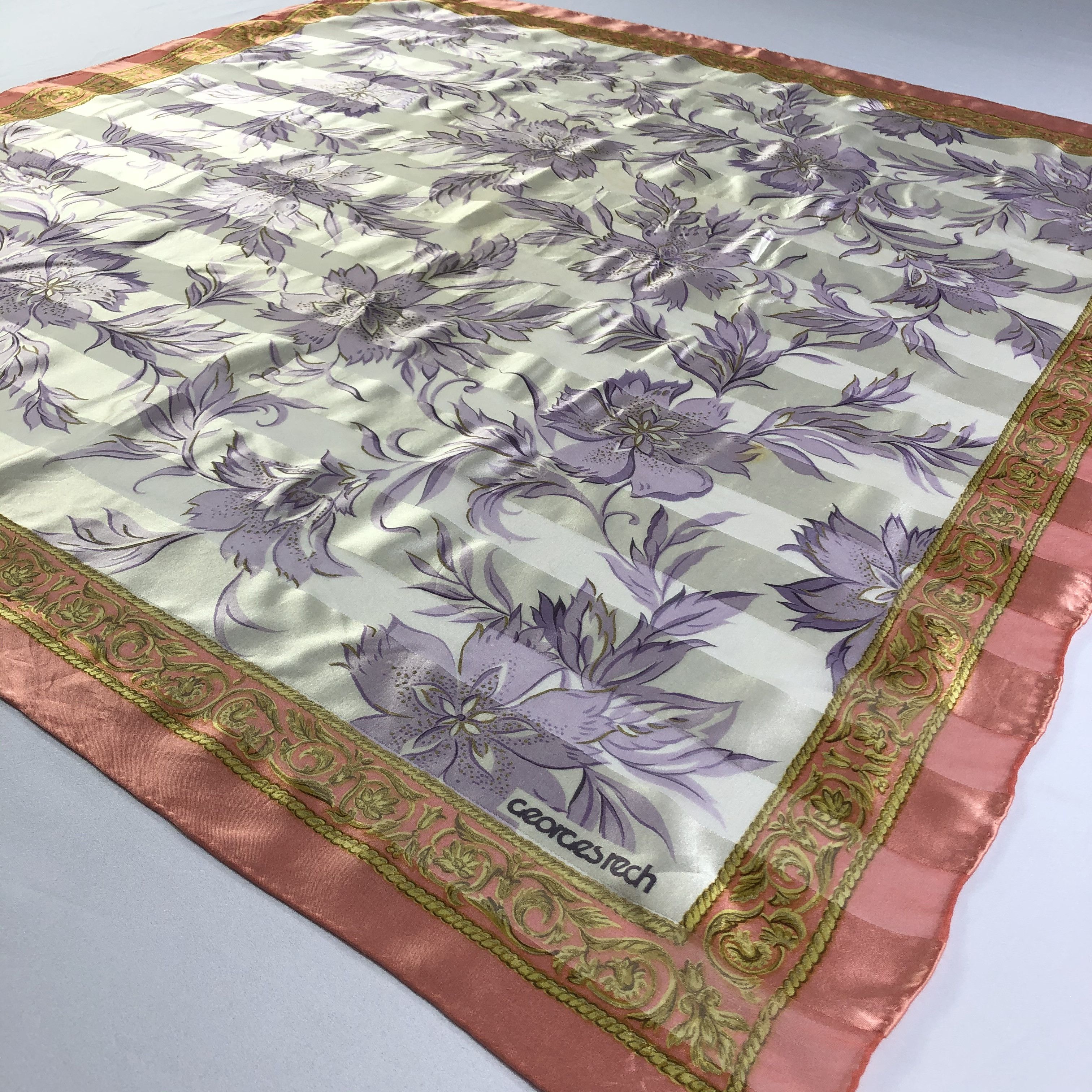 Vintage Vintage Georges Rech Silk Scarf Size ONE SIZE - 3 Thumbnail