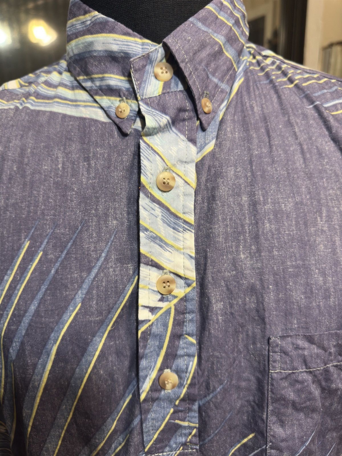 Other PreOwned Kahala Hawaiian Print Blue 3/4 Button Men's Large Size US L / EU 52-54 / 3 - 3 Thumbnail