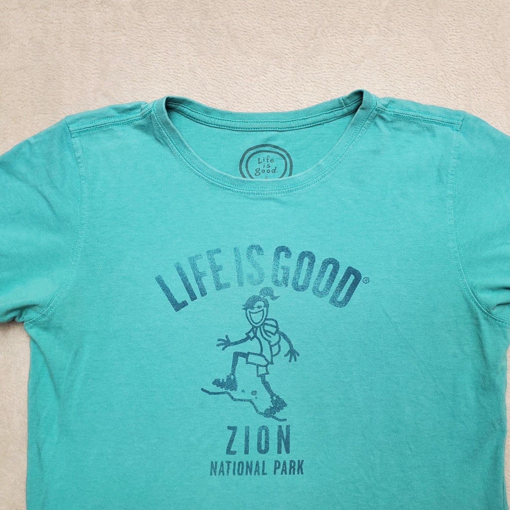 Life is Good Life is Good Shirt Womens M Green Zion National Park Outdoor Gorpcore Christmas? Size M / US 6-8 / IT 42-44 - 2 Thumbnail