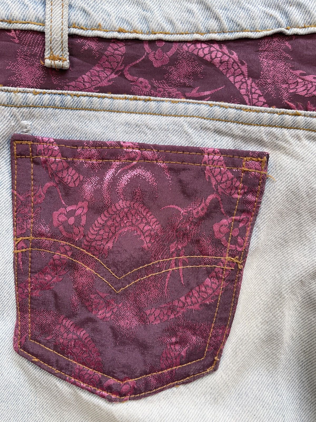 Levi's Vintage Clothing Vintage Levis 1 of 1 Reworked Destroyed Denim Size US 33 - 18 Thumbnail