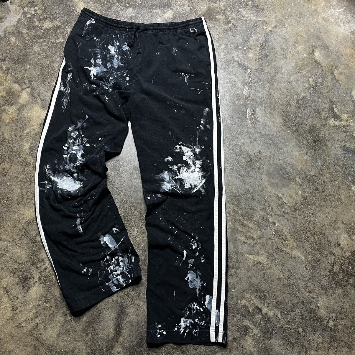 Vintage vintage striped faded black painter sweats Size US 32 / EU 48 - 2 Thumbnail