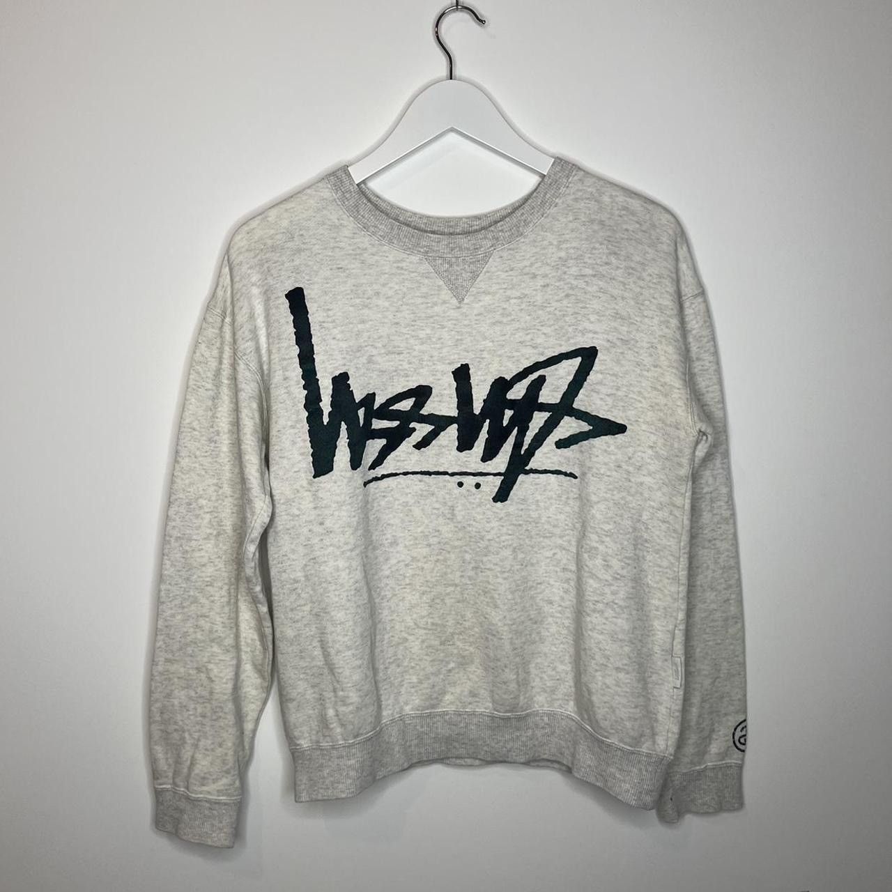 Stussy Stüssy Women's Grey and Black Jumper | Grailed