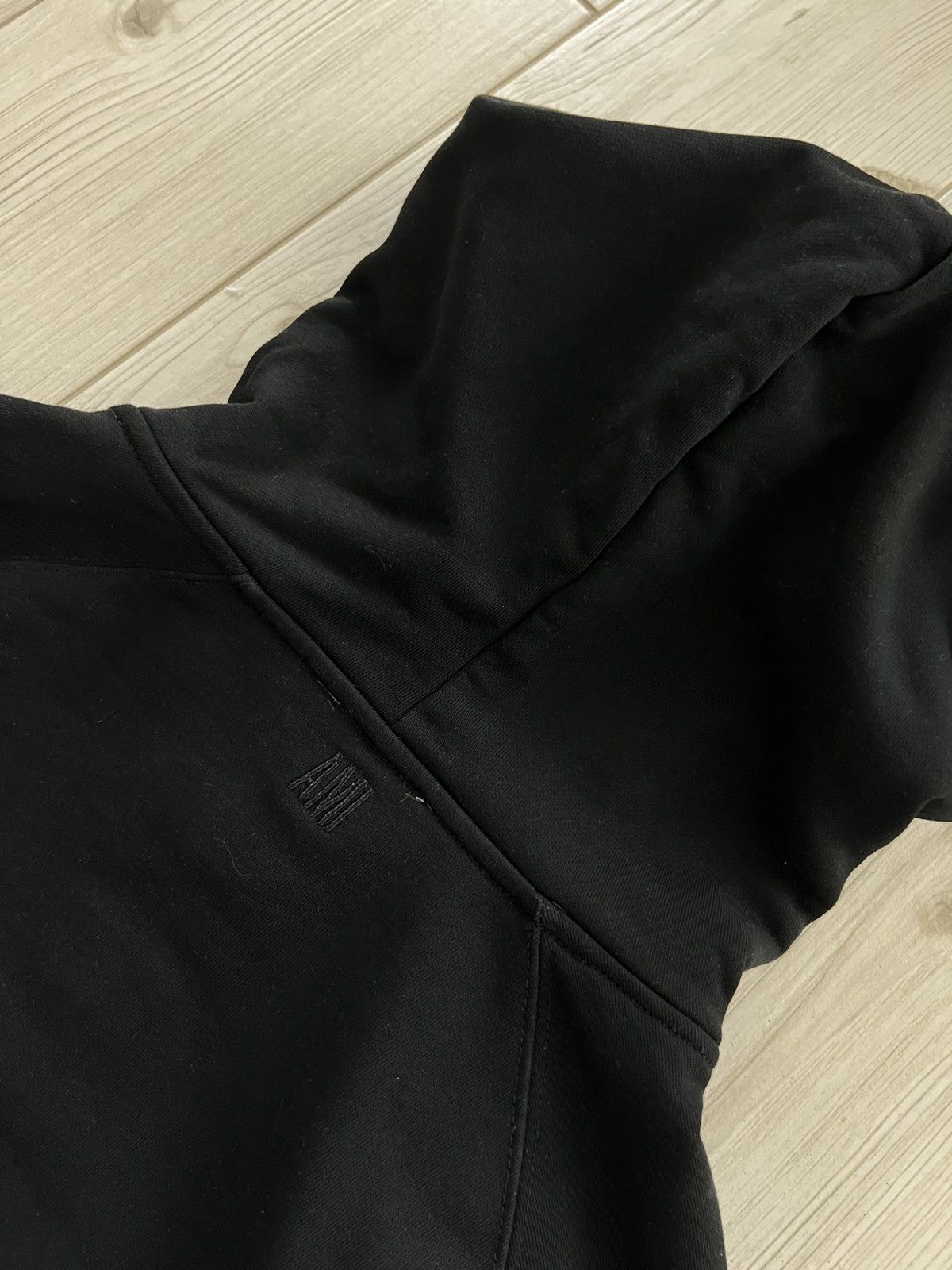 AMI Ami Paris Zip Hoodie Black Medium Size US M / EU 48-50 / 2 - 14 Thumbnail