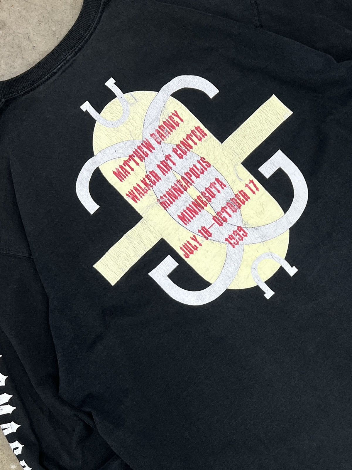 Vintage 1999 Matthew Barney Crewmaster 2 Art LS 2XL