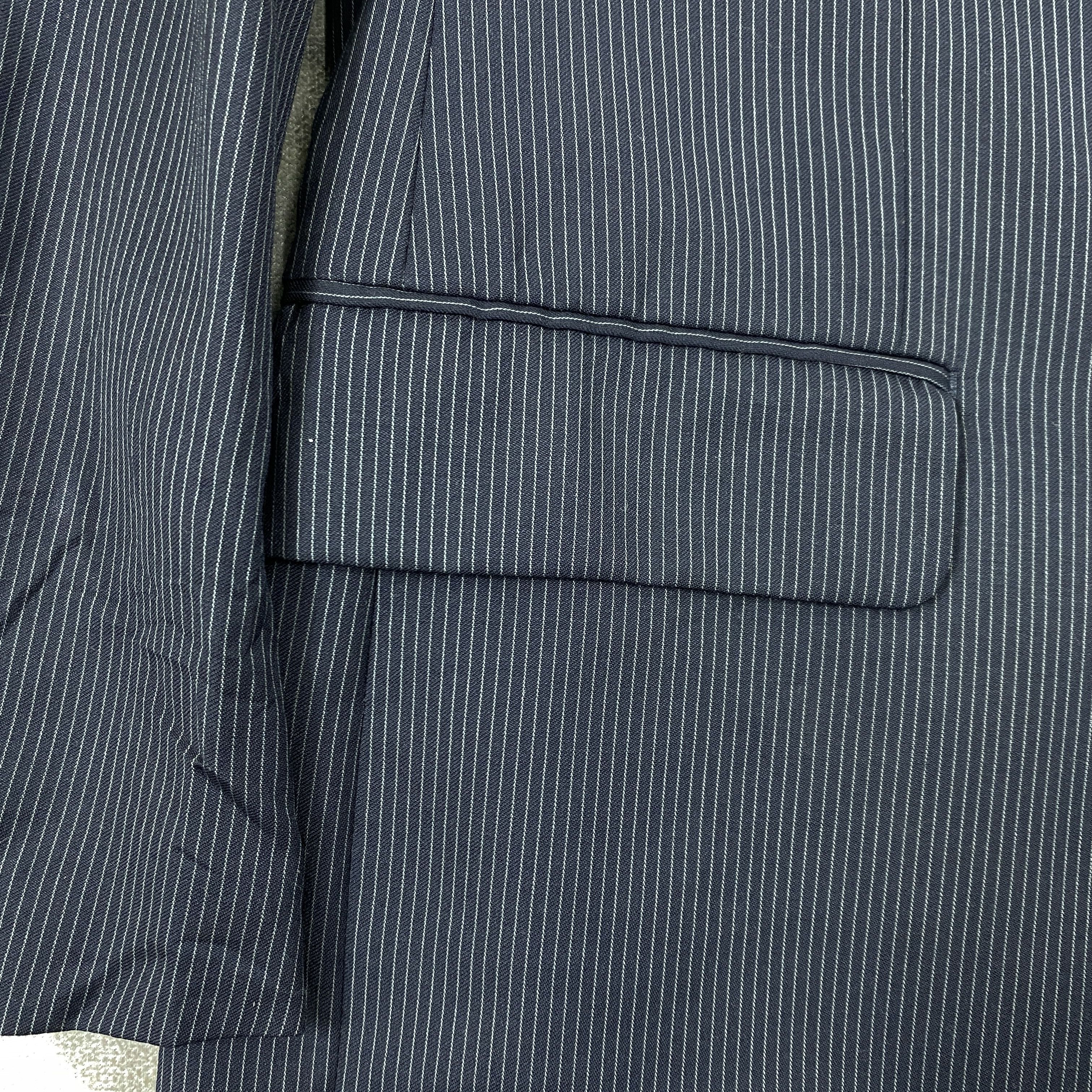 Japanese Brand Ralph Lauren Striped Navy Blazer -J129 Size US L / EU 52-54 / 3 - 5 Thumbnail