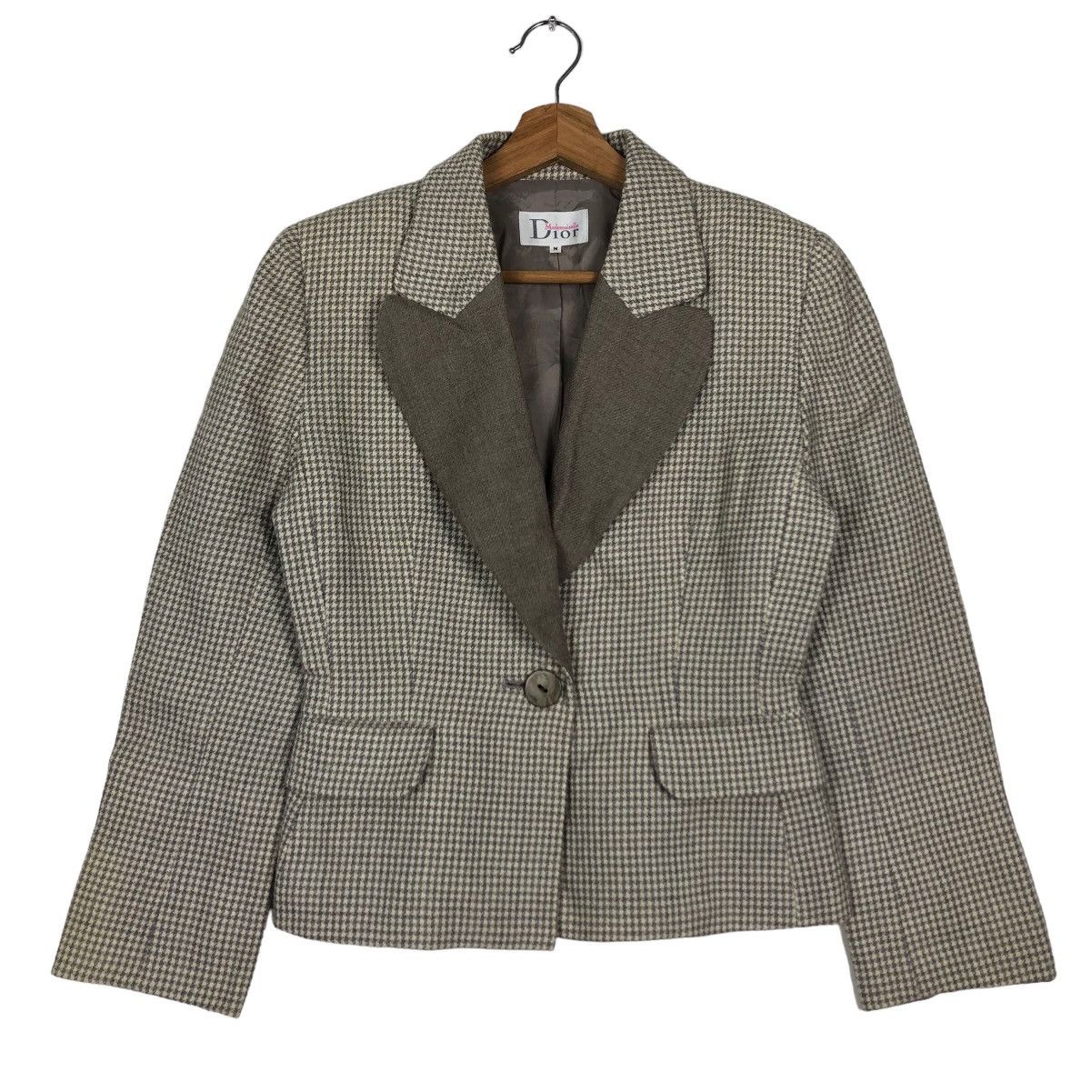 Christian Dior Monsieur 🔥90’s Checked Tartan Double Breast Cropped Jacket Dior Size M / US 6-8 / IT 42-44 - 2 Thumbnail