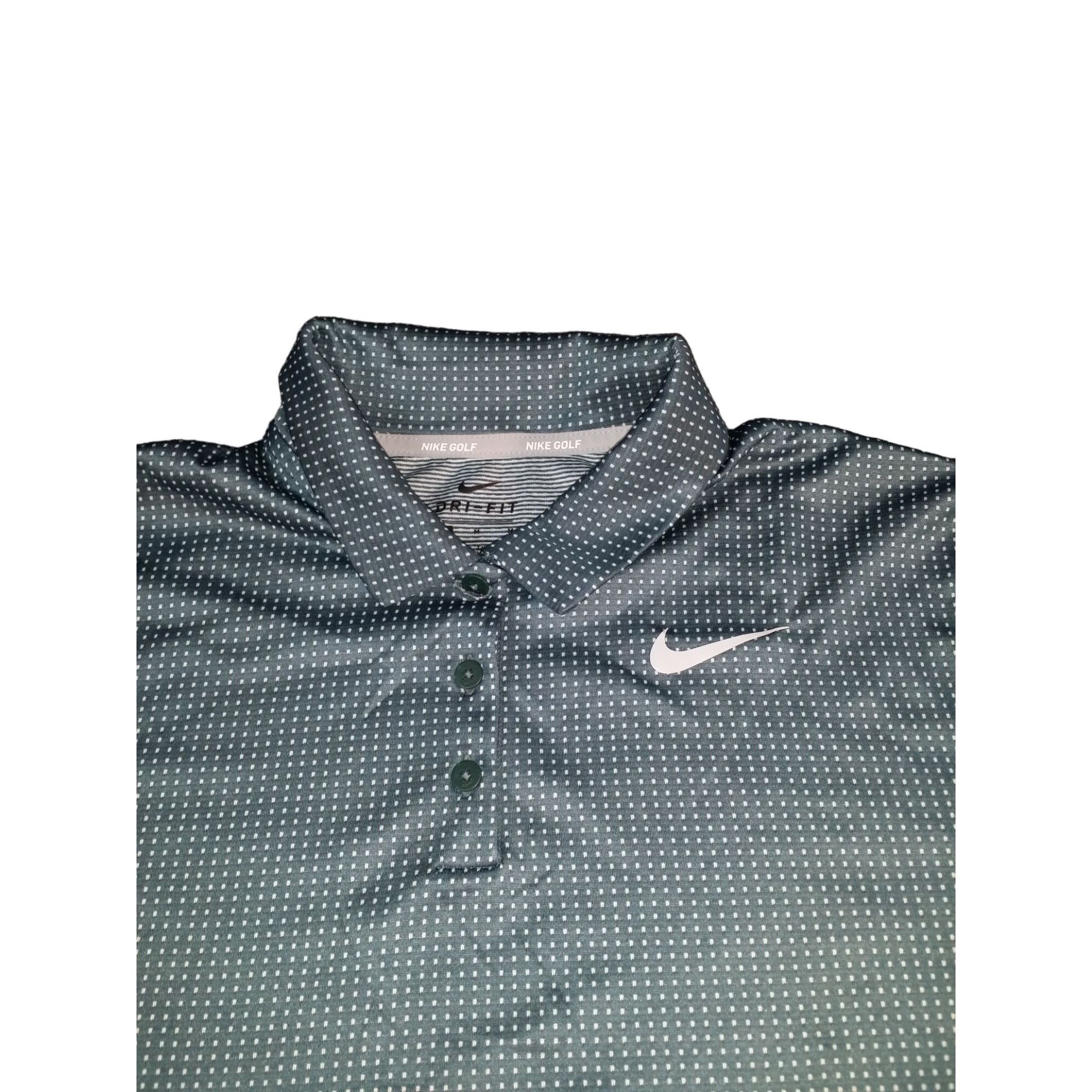 Nike Nike Golf Polo Men Sz M Dri Fit Green Spotted 929535-357 Cas Size US M / EU 48-50 / 2 - 2 Thumbnail