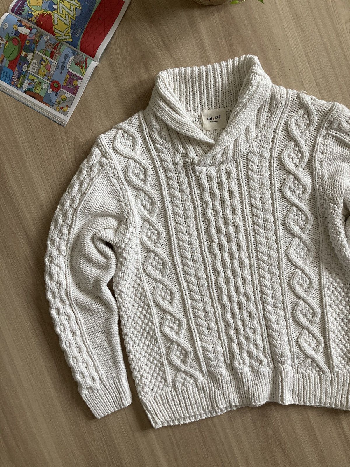 NN07 Vintage RARE NN07 no nationality Knit Sweater 90s Size US L / EU 52-54 / 3 - 6 Thumbnail