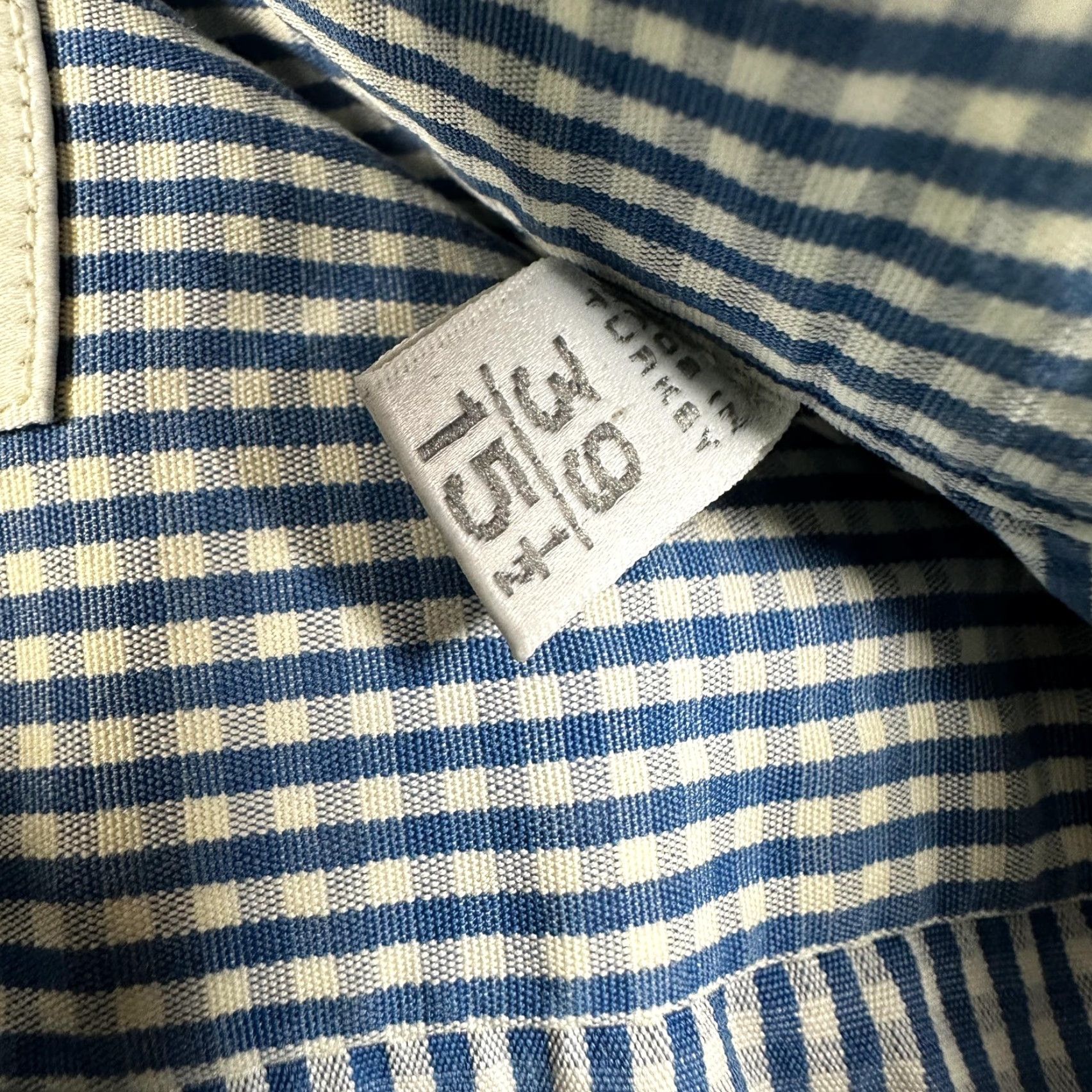 Ermenegildo Zegna Ermenegildo Zegna Dress Shirt Mens 15.5 Blue Gingham Long Sleeve Button Front Mens Neck 15.5 Dress Shirt Blue Gingham 15.5 Mens Shirt Size 42R - 3 Thumbnail