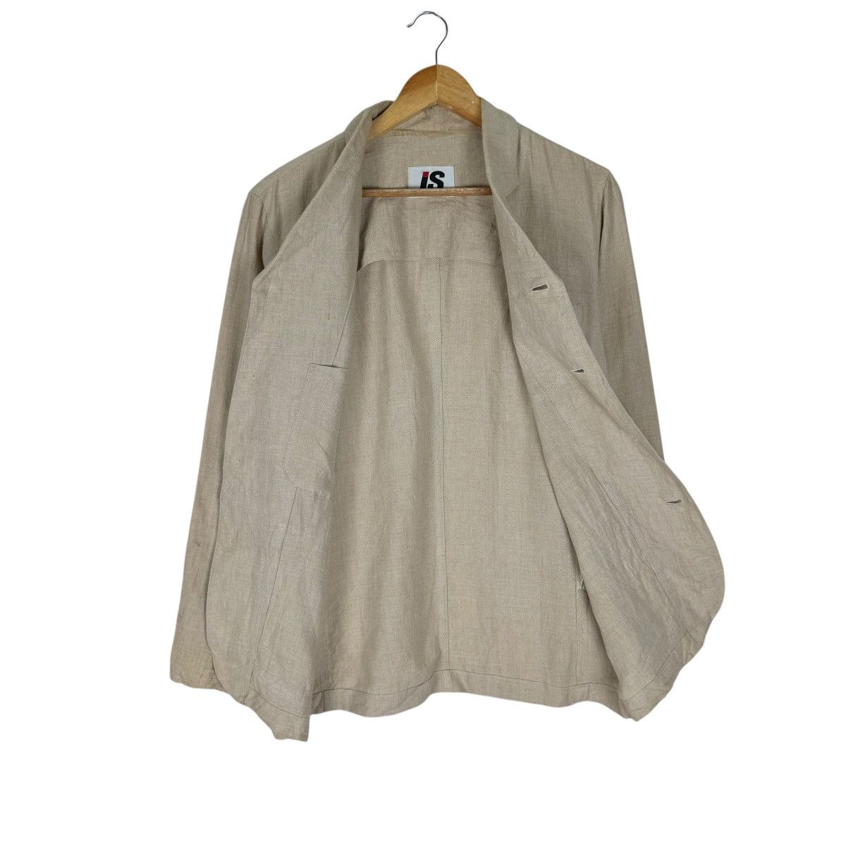 Issey Miyake × Japanese Brand 🌟90s ISSEY MIYAKE IS HEMP JACKET Size US M / EU 48-50 / 2 - 8 Thumbnail