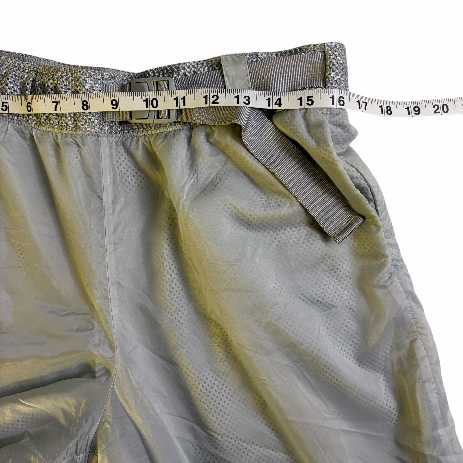 Nike Nike Tech Pack pants Women Large High Rise Gray Mesh Belted Size 32" / US 10 / IT 46 - 10 Thumbnail