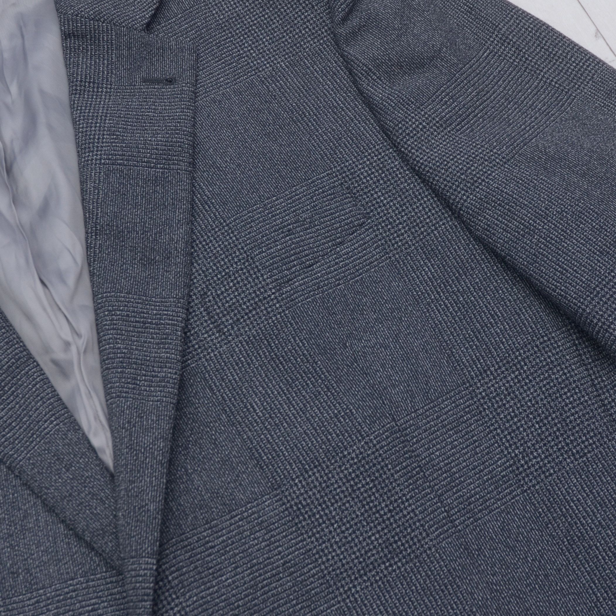 Ermenegildo Zegna Ermenegildo Zegna Tailored Fit Blazer size 58 Gray Check Size 54R - 4 Thumbnail