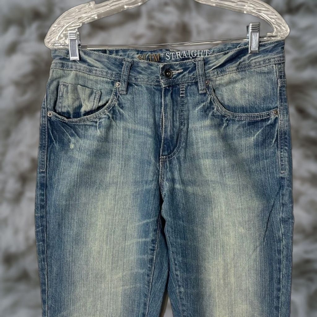 Vintage Urban Up Jeans Slim Straight Denim Blue 32x30 Mens Regular 5-Pocket Button Zip Vintage No Size US 32 / EU 48 - 1 Thumbnail