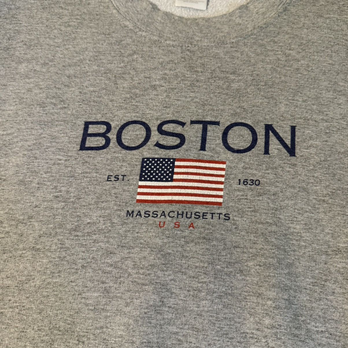 Other Vintage Boston Massachusetts gray crewneck sweatshirt Size US L / EU 52-54 / 3 - 2 Thumbnail