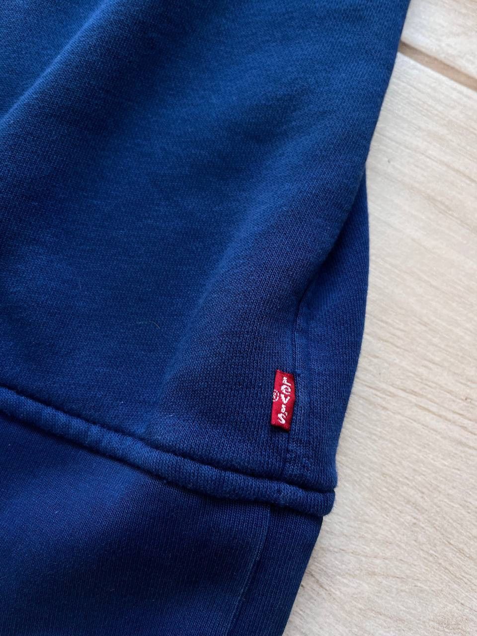 Levi's × Vintage Vintage Levis Hoodie Relaxed Fit Navy minimalistic blank Size US XL / EU 56 / 4 - 8 Thumbnail