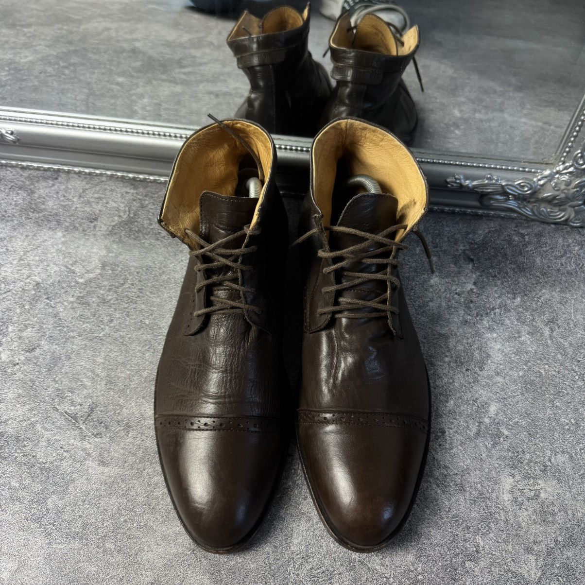 Handmade Marlboro Classics Mens Boots Crazy Size US 10.5 / EU 43-44 - 2 Thumbnail