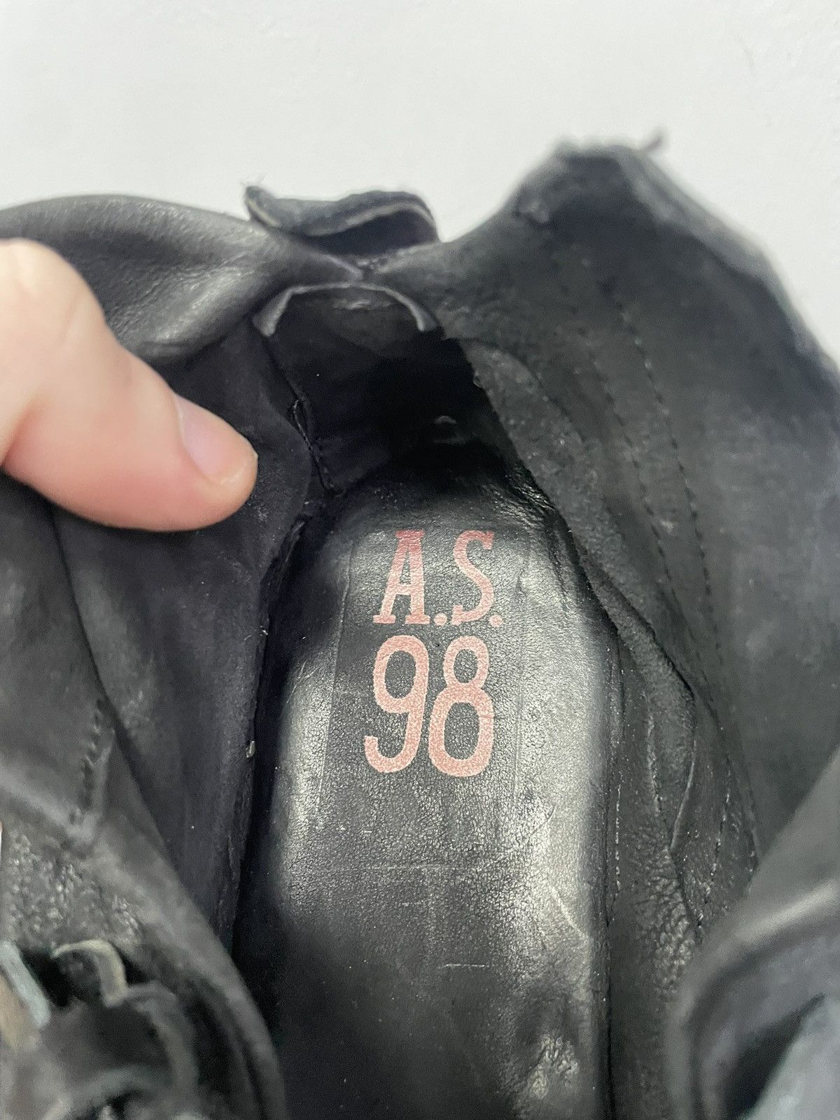 A.S.98 × Japanese Brand × Vintage AS98 Boots Y2K Vintage Archive Opium Goth Avantgarde Size US 7 / IT 37 - 11 Thumbnail